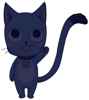 anime happy the cat